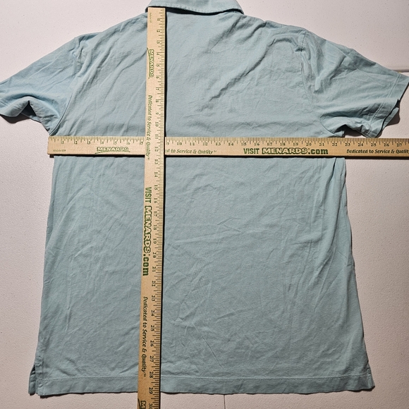 Patagonia Polo Trout Fitz Roy Light Blue Men's Shirt Size Large 52206 - Picture 8 of 9